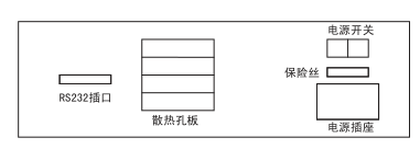 721/722可见分光光度计后视图